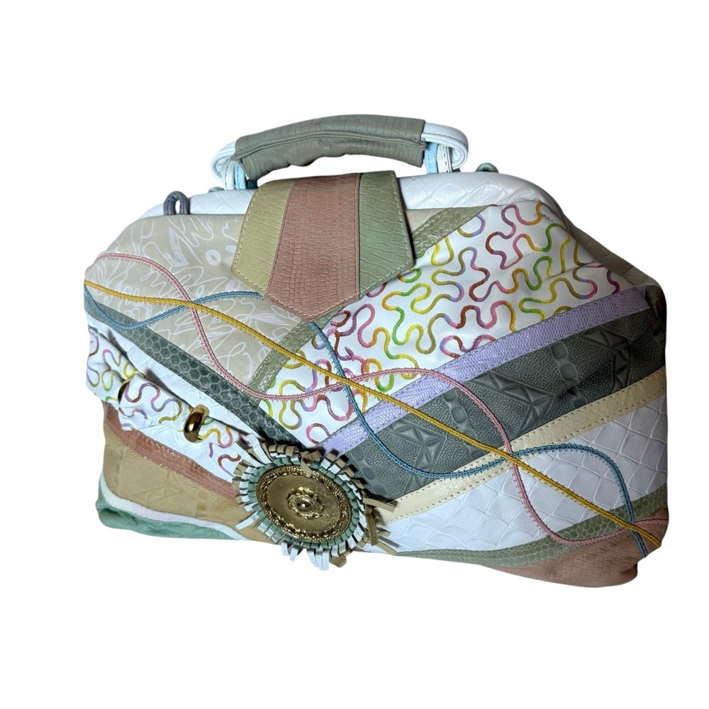 Vintage Samir colorful  leather bag (BF)